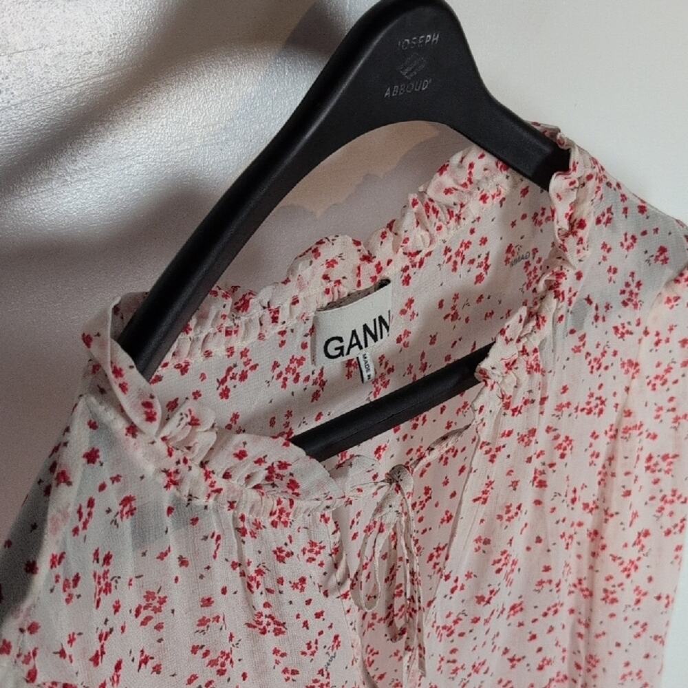 Ganni Sheer Floral Top - Picture 5 of 15